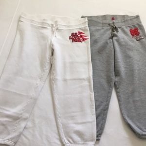 Set of 2 Victoria’s Secret Pink Cropped Sweatpants